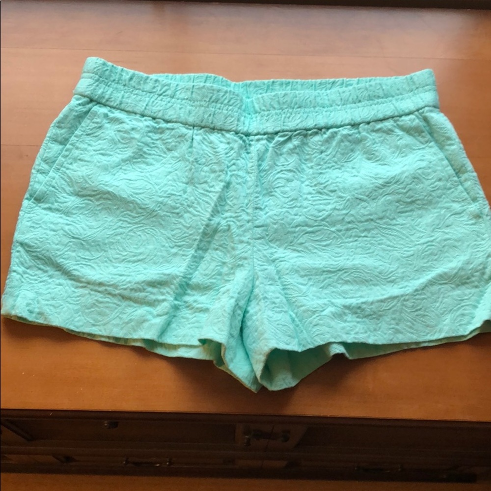 J Crew Linen/ Cotton Shorts- Mint Green